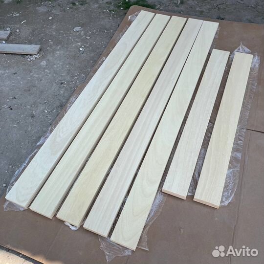Полок массивный Абаш для бани толщина 40-80 мм