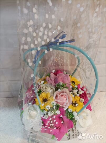 Букеты из мыльных роз