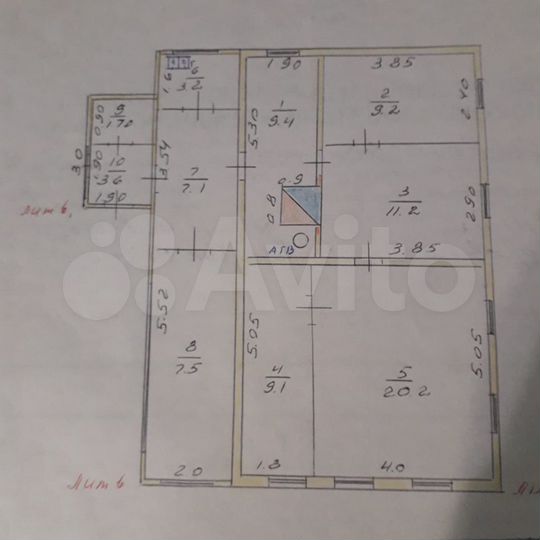 Дом 82 м² на участке 7,2 сот.