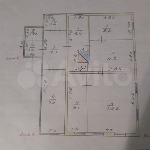 Дом 82 м² на участке 7,2 сот.