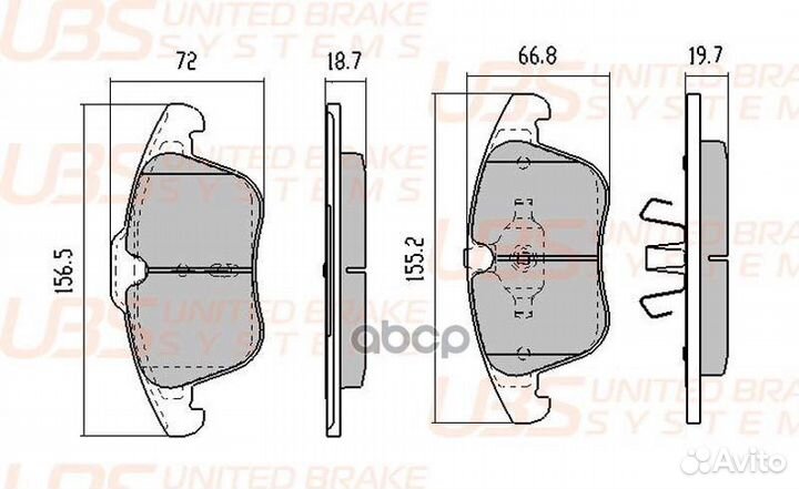 Тормозные колодки ford mondeo 07/11/S-MAX 06