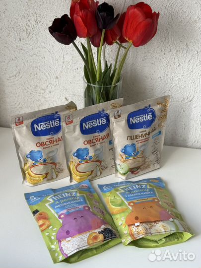 Молочные каши нестле