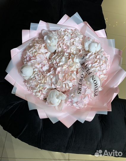 Пионы и гортензии