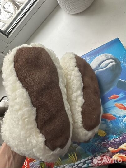 Тапочки чуни из натуральной овчины новые