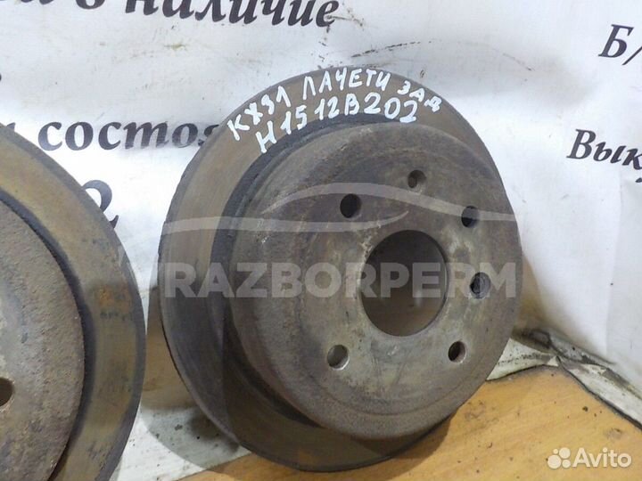 Диск тормозной задний Chevrolet Lacetti