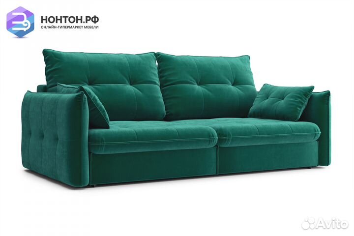 Диван тик-так Нортон изумрудный