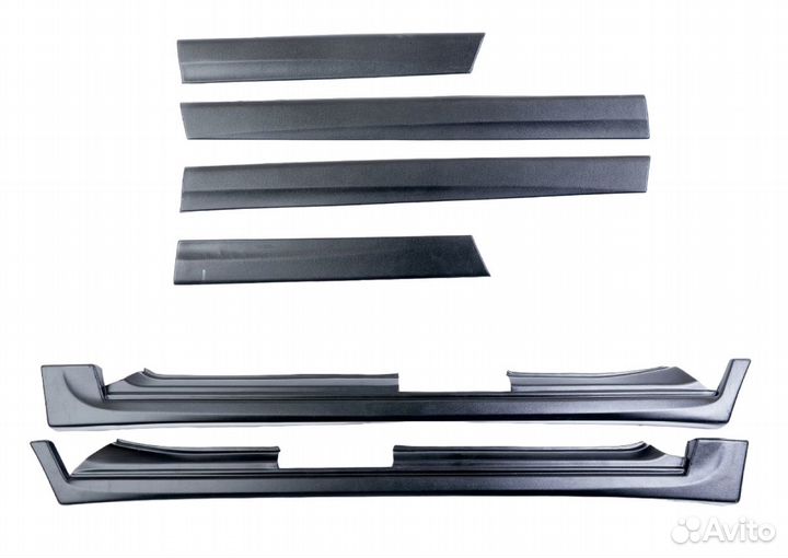 Накладки на пороги, двери и колесные арки ваз 2110