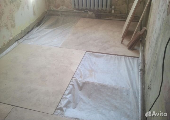 Укладка ламината, паркета, настил линолеума, ковро