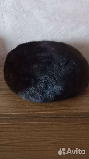 Норковый берет мягкий