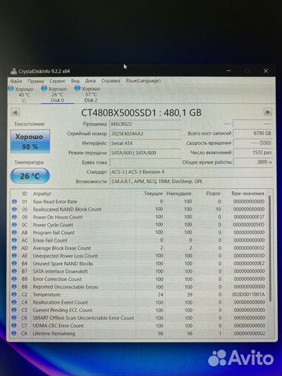 Ssd диски разные 256-1024gb