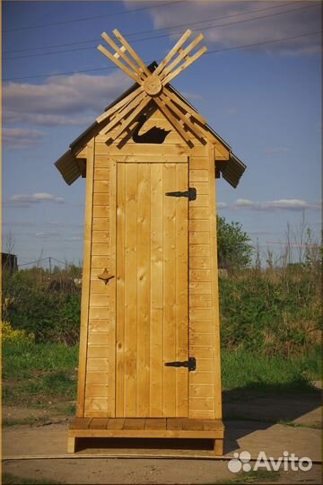 Дачный туалет деревянный PRO884