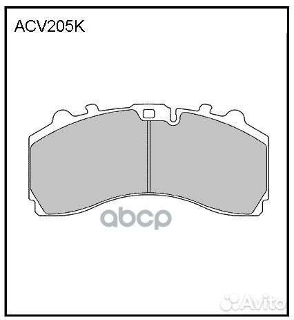 Колодки тормозные дисковые WVA (29246) HCV merc