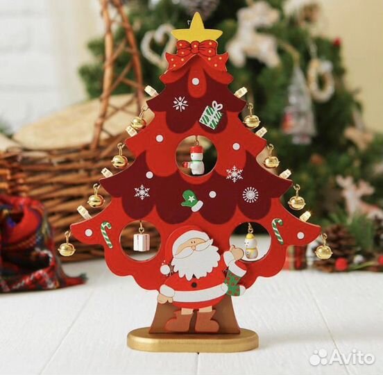 Новогодние деревянные ёлки. Новые