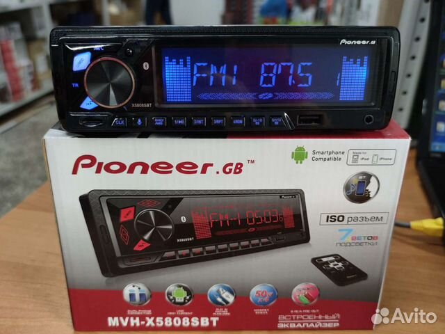 Магнитола Pioneer,GB5808, большой экран