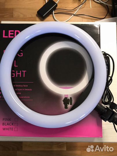Кольцевая Лампа 26 см со штативом для блогеров rin
