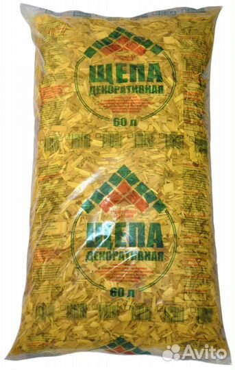 Щепа мульча декоративная 60 л