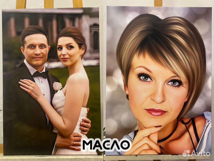 Портрет на холсте по фото Тольятти