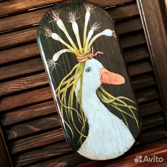 Сервировочная доска Гусь для подачи