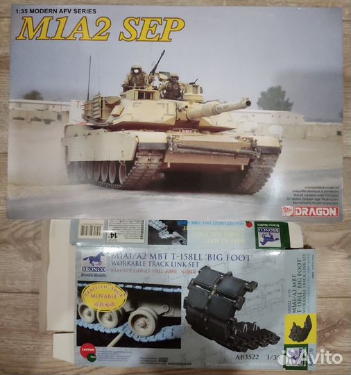 Модель сборная dragon 3536 M1A2 SEP + траки