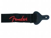 Ремень для гитары Fender black/RED logo