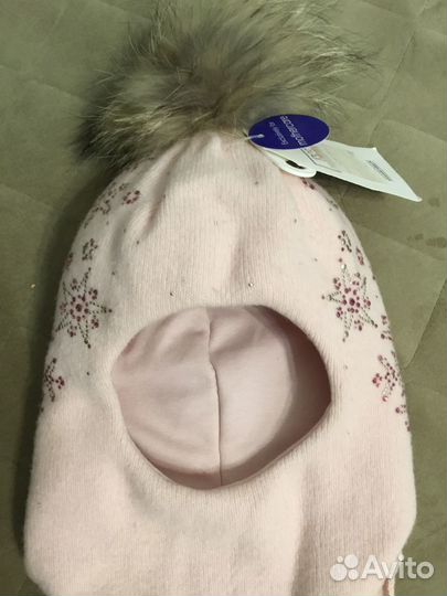 Зимняя новая шапка шлем для девочки Totti 48-50 р