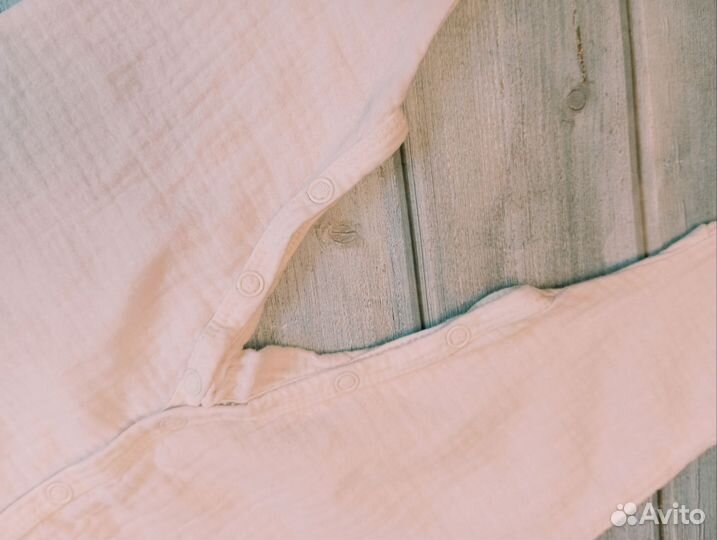 Муслиновый комбинезон 68 для девочки