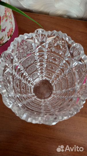 Хрустальная ваза для цветов СССР