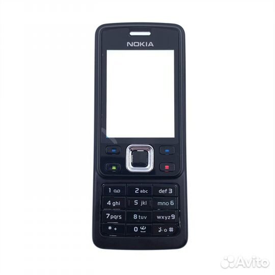 Корпус Nokia 6300 чёрный + клавиатура