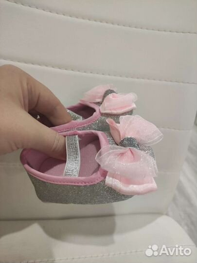Пинетки туфельки тапочки на малышку девочку годик