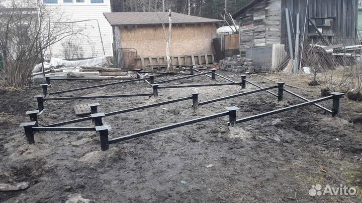 Свайно-винтовой фундамент