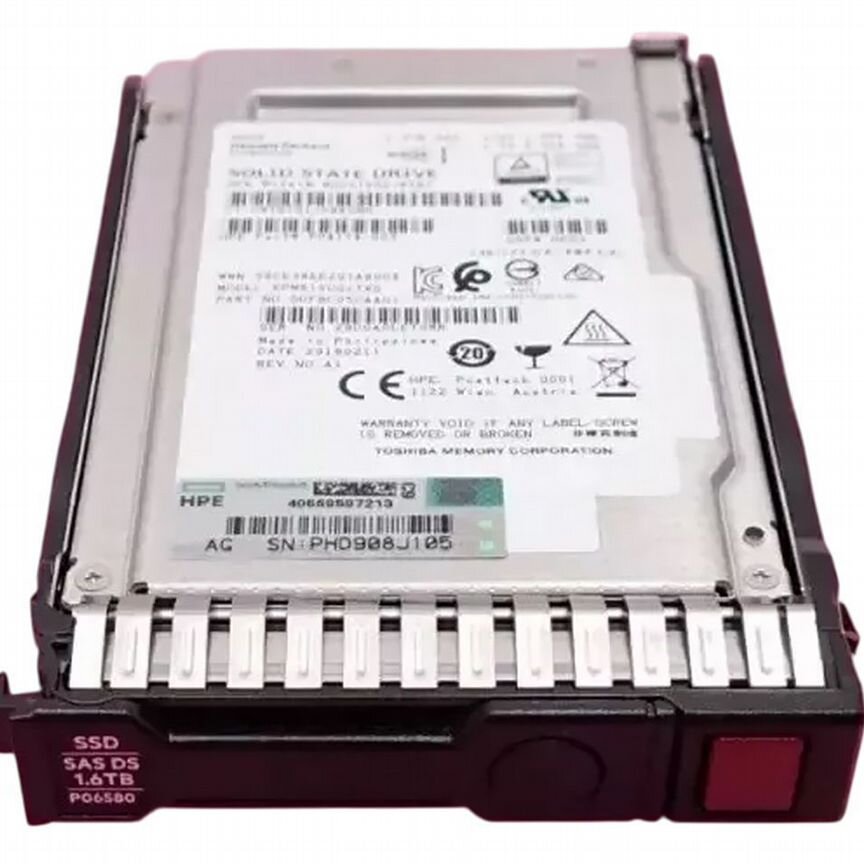 [MO001600JWTBT] Жесткий Диск Hp 1.6tb Sas 2,5" Ssd Mo001600jwtbt