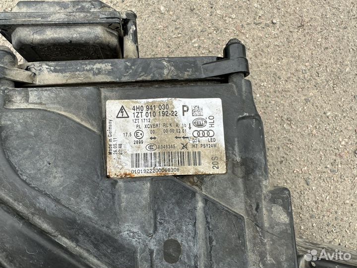 Фары audi a8 d4 дорест