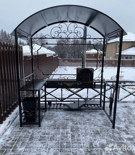 Мангал С крышей