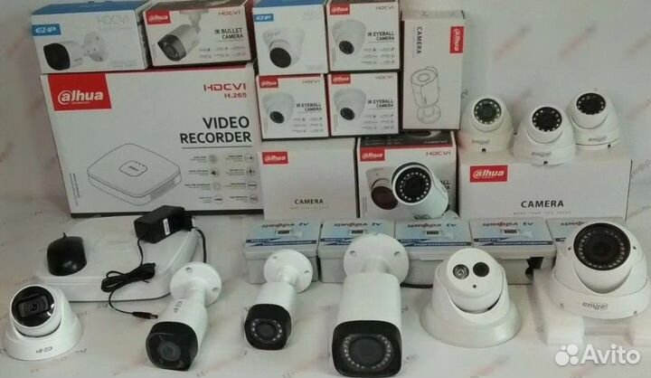 Комплект видеонаблюдения 10 камер PoE