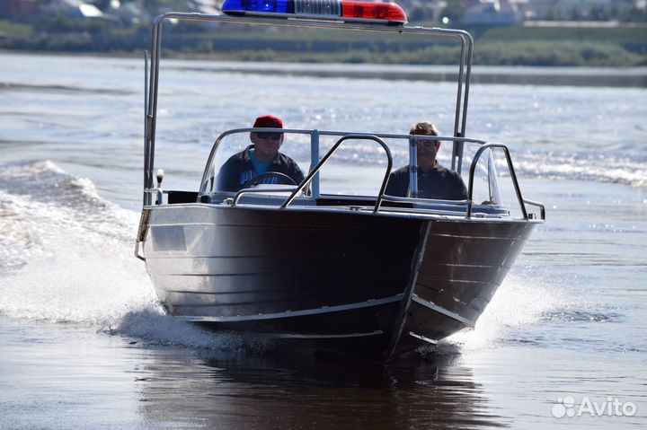 Новая моторная лодка Неман 500 DCM алюминиевая