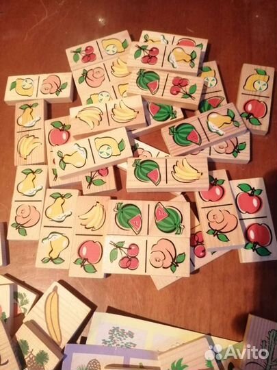 Лото и домино деревянные, игры Свинка Пепа