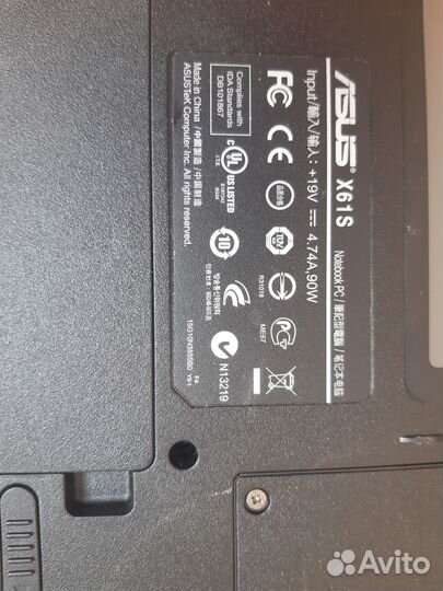 Ноутбук Asus X61S