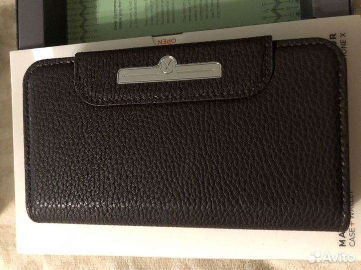 Чехол на iPhone X кожаный, Xs