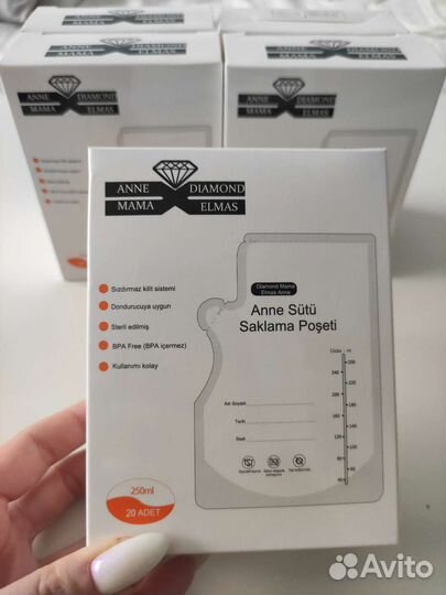 Пакеты для хранения грудного молока Anne Diamond