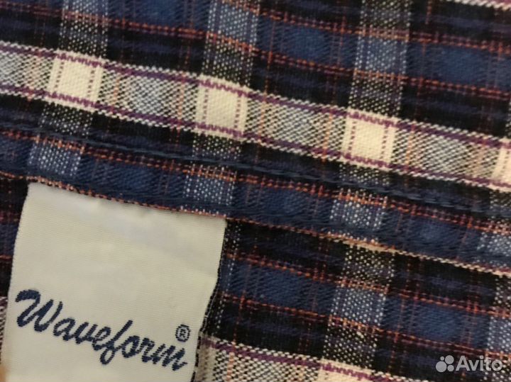 Рубашка мужская в клетку 54 размера