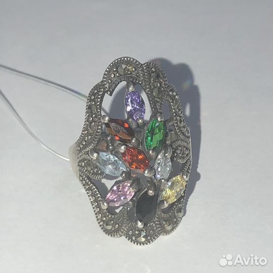 Серебряное кольцо 925 вес 7,55