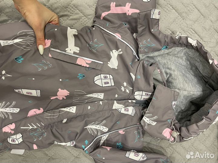 Демисезонный комбинезон для девочки 86