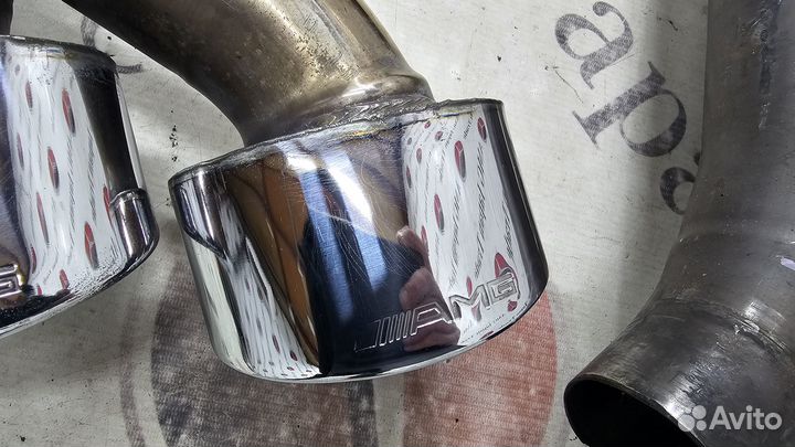 Выхлопная система AMG на Mercedes-Benz R230 SL55 K