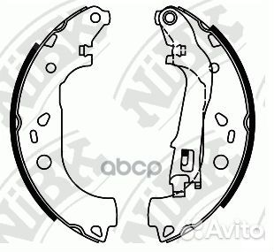 Колодки барабанные fiat albea 1.3 JTD 07 FN41