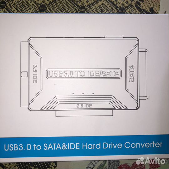 Адаптер gsmin DP24 3 в 1 USB 3.0 - SATA / IDE HDD