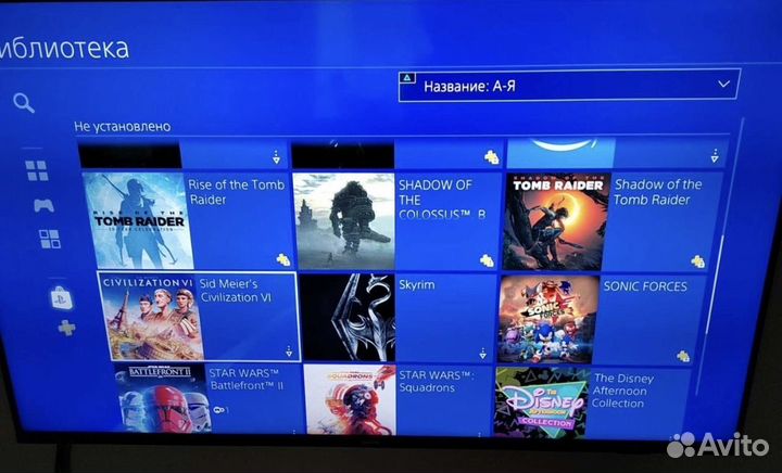Много игр ps4