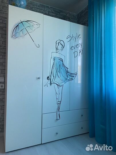 Детская, шкаф, пинал, письменный стол