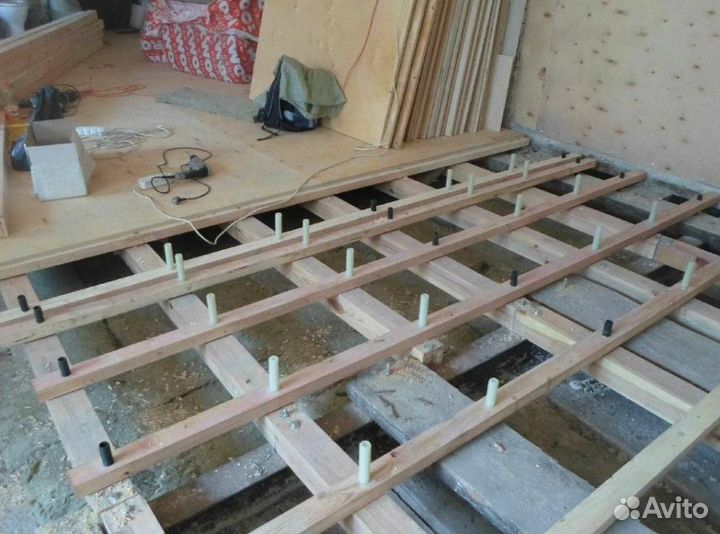 Замена, ремонт, утепление полов