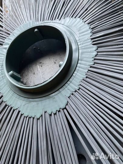 Диск щеточный D120х550мм без проставки (полипропилен вторичный) серый 3-фиксатора в Кургане