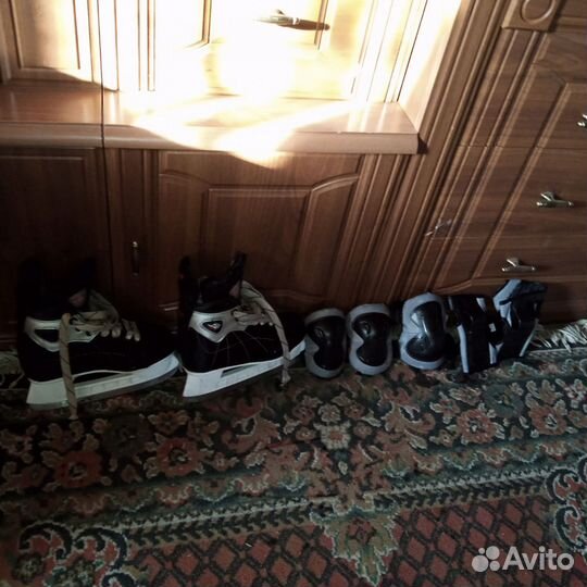 Хоккейные коньки bauer 34 размера